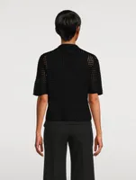 Crochet Cotton Camp Shirt