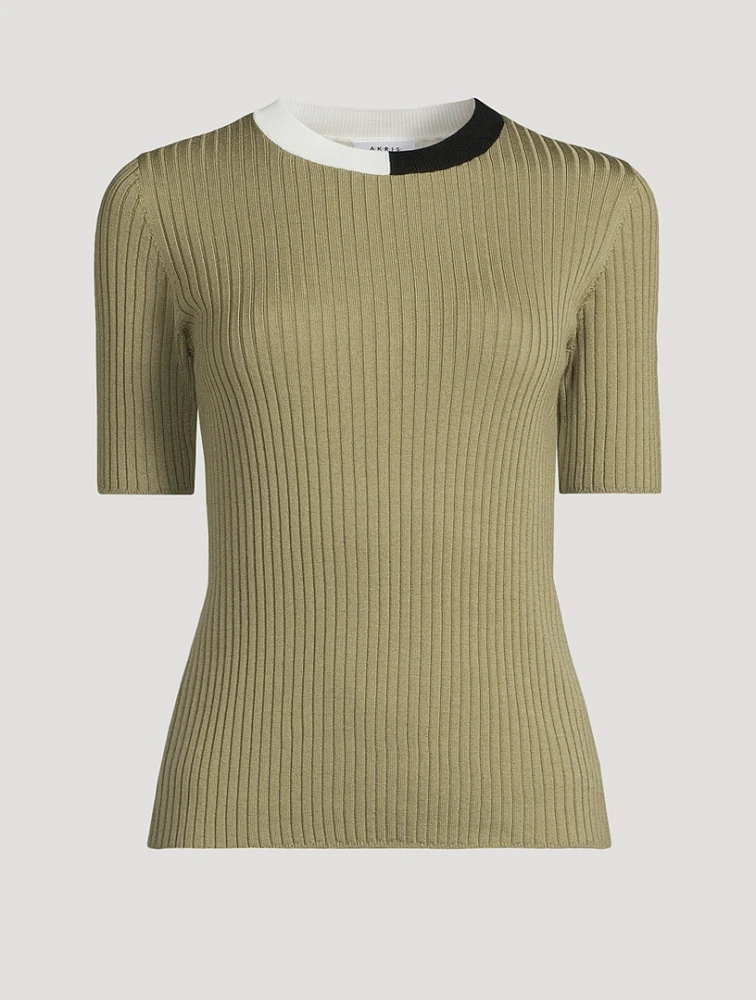 Colourblock Merino Wool Sweater
