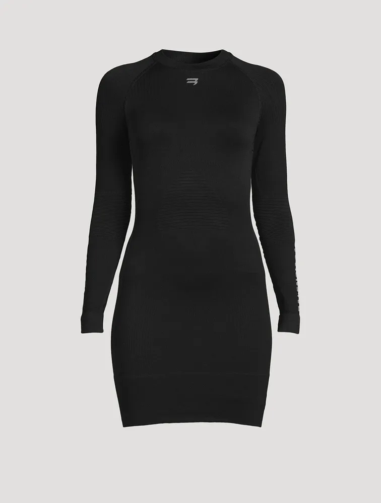 B Activewear Long-Sleeve Mini Dress