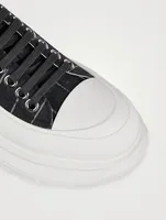 Tread Slick Canvas Sneakers Broken Stripe Print