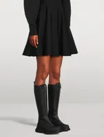 Tread Slick Zip Leather Knee-High Boots