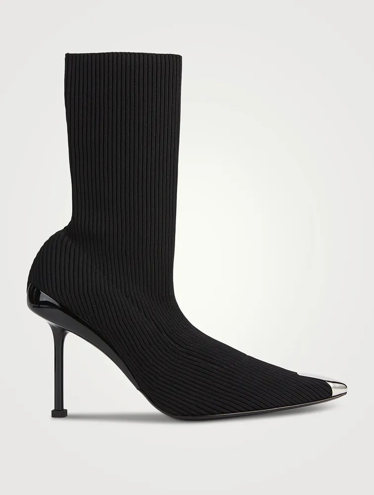 Slash Knit Sock Boots
