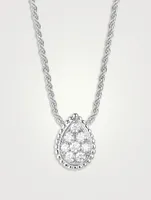 S Motif Serpent Bohème 18K White Gold Pendant Necklace With Diamonds
