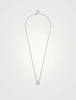 S Motif Serpent Bohème 18K White Gold Pendant Necklace With Diamonds