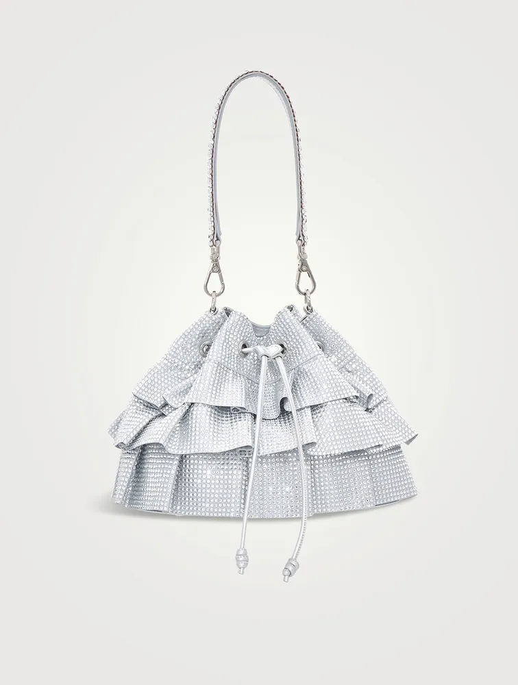 Fullbead Ruffled Pouch Bag