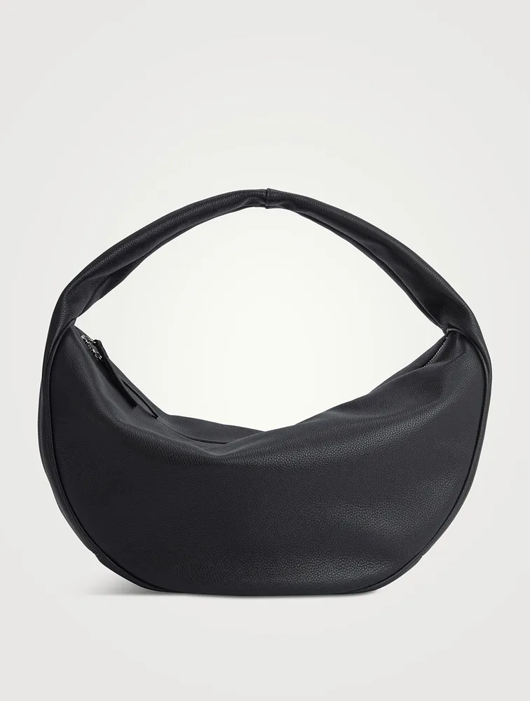 Maxi Cush Small Grain Leather Shoulder Bag