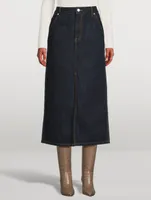 Denim Midi Skirt