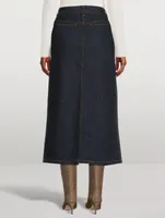 Denim Midi Skirt