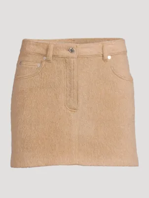 Wool-Blend Mini Skirt