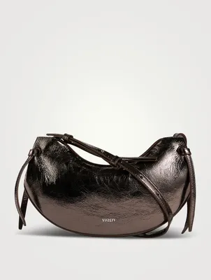 Fortune Cookie Metallic Leather Shoulder Bag