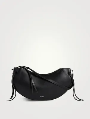 Large Fortune Cookie Leather Shoulder Bag