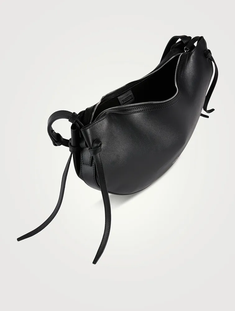 Large Fortune Cookie Leather Shoulder Bag