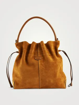 Medium Di Suede Bucket Bag