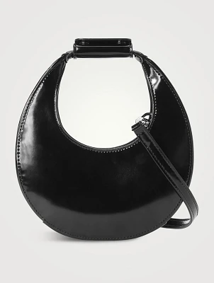 Mini Moon Leather Shoulder Bag