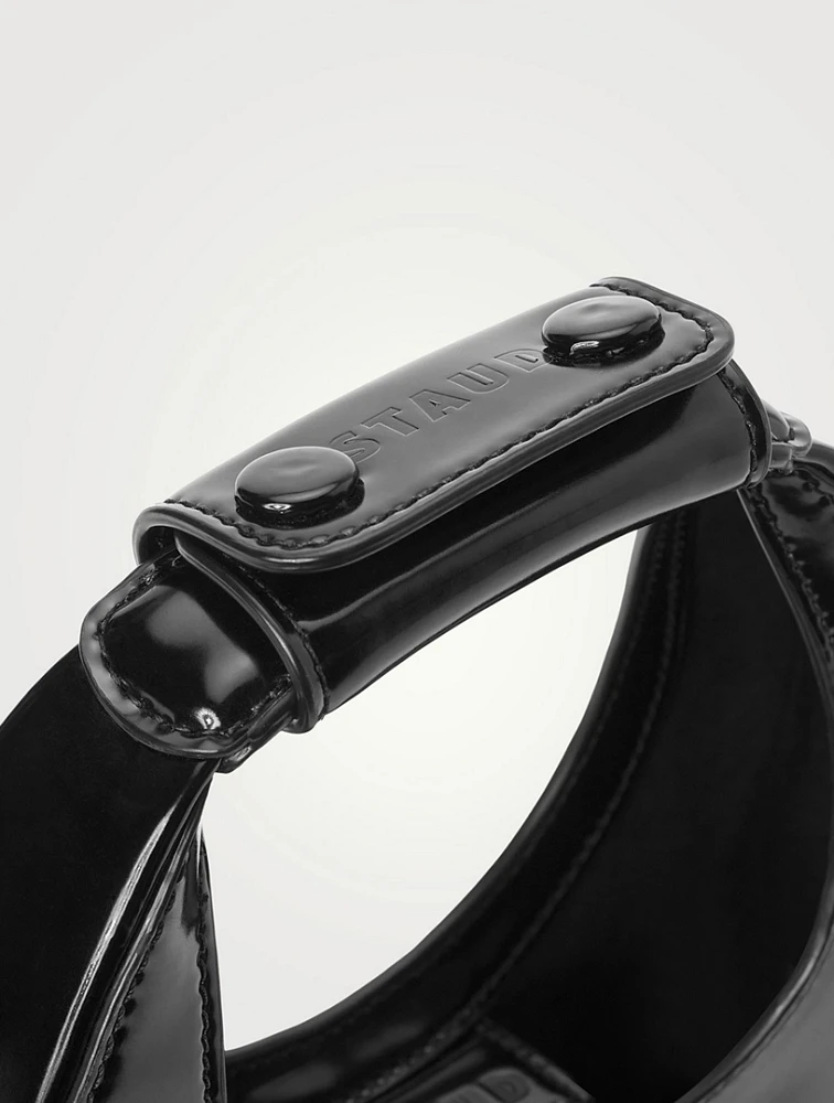 Mini Moon Leather Shoulder Bag