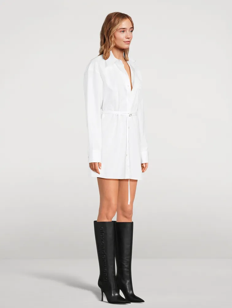 Tie-Waist Shirt Dress