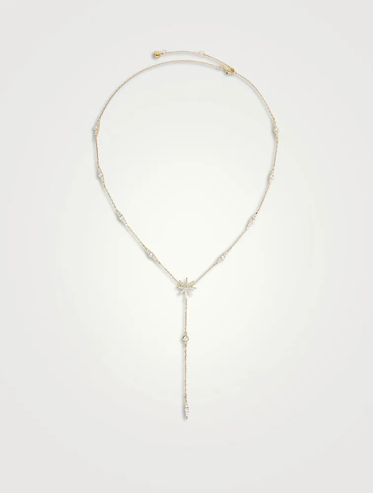 Mimosa Starburst Lariat Necklace
