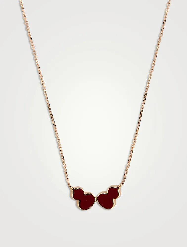 18K Rose Gold Wulu Necklace With With Hyceram