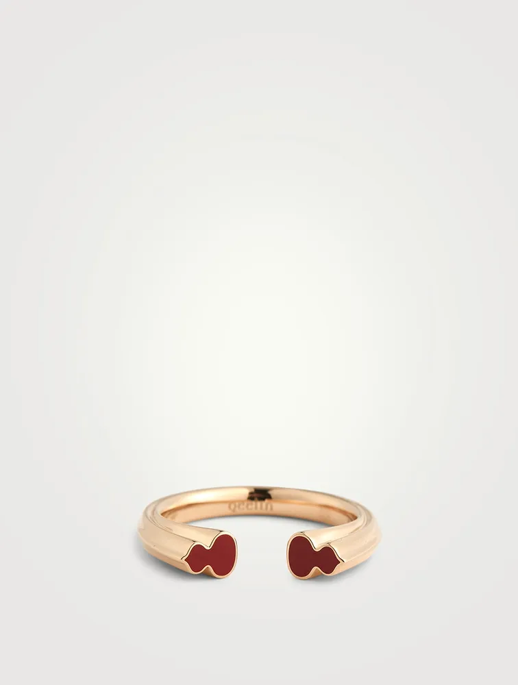 Wulu 18K Rose Gold Ring With HyCeram®