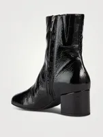 Leonora Patent Leather Ankle Boots