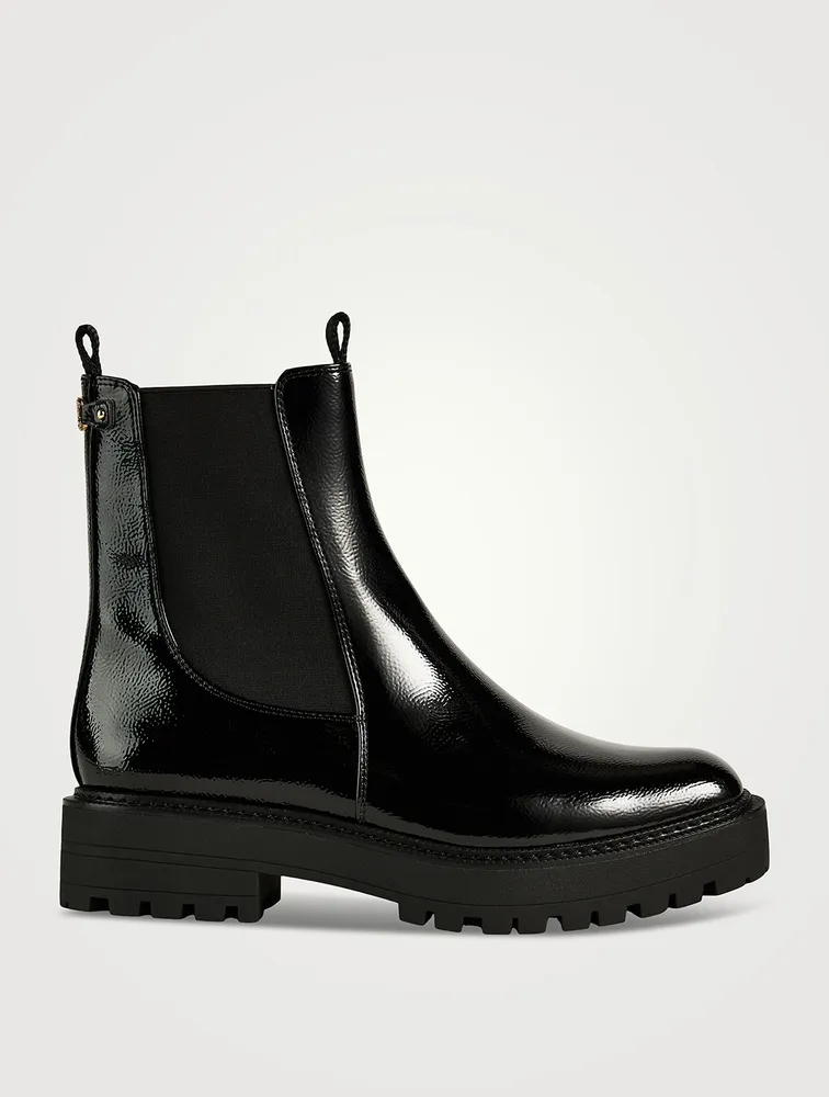 Laguna Patent Leather Chelsea Boots