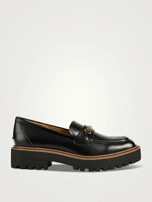 Laurs Leather Lug-Sole Loafers