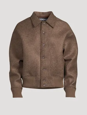 Le Bomber Feltro Belted Jacket