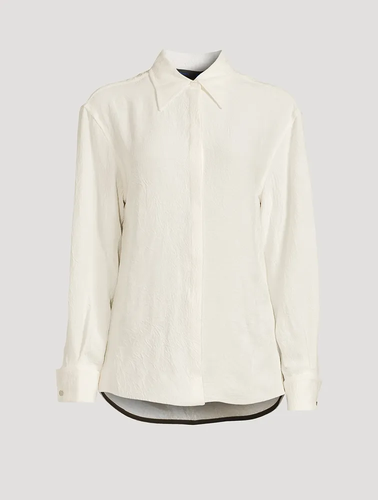 Crushed Matte Satin Shirt