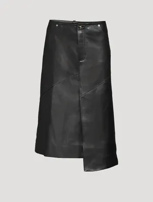 Leather Midi Skirt