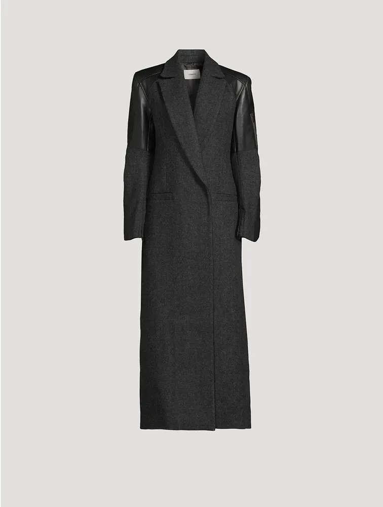 Hybrid Tailored Chevron Coat