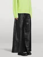 Luminosity Wide-Leg Leather Trousers