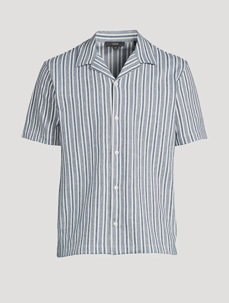 Short-Sleeve Shirt Cabana Striped Print