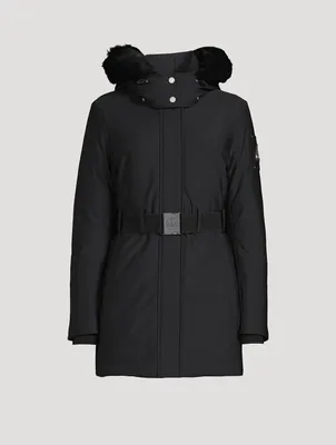 Alpharetta Shearling-Trimmed Down Jacket