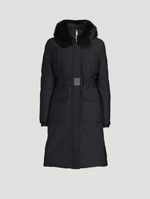 Alpharetta Shearling-Trimmed Down Parka
