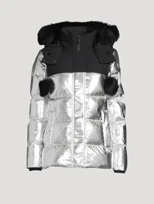 3Q Shearling-Trimmed Down Jacket