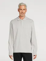 Cotton And Silk Polo Shirt