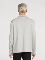 Cotton And Silk Polo Shirt