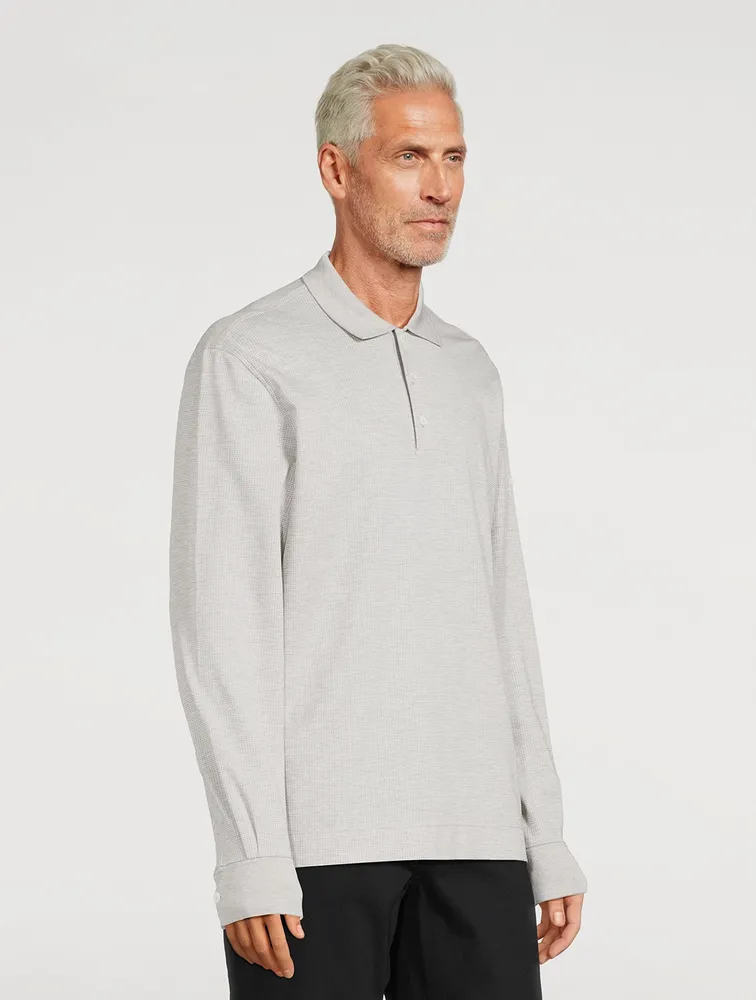 Cotton And Silk Polo Shirt