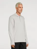 Cotton And Silk Polo Shirt