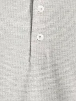 Cotton And Silk Polo Shirt
