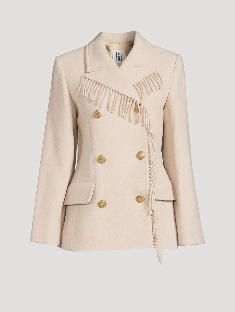 Iggy Fringe-Trimmed Blazer