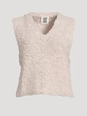 Kelsey Bouclé Sweater Vest