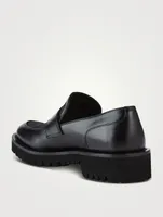 Toile Iconographe Leather And Fabric Loafers