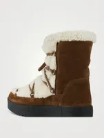 Eloise Suede And Shearling Lined Boots