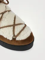 Eloise Suede And Shearling Lined Boots