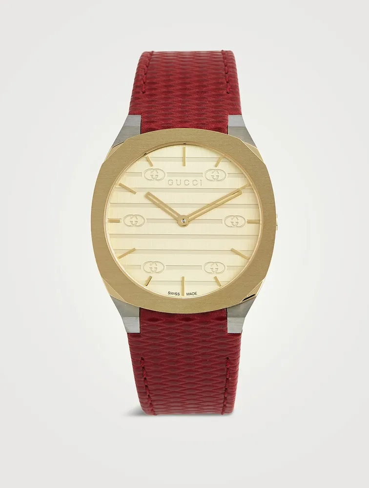 GUCCI 25H Watch, 34mm