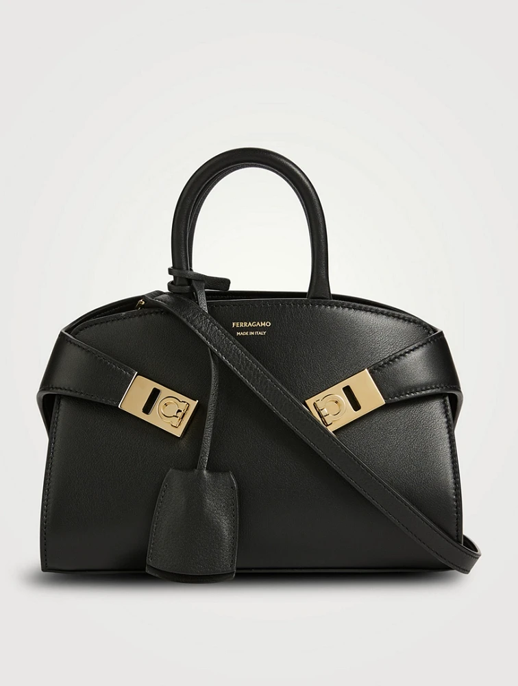 Mini Hug Leather Satchel