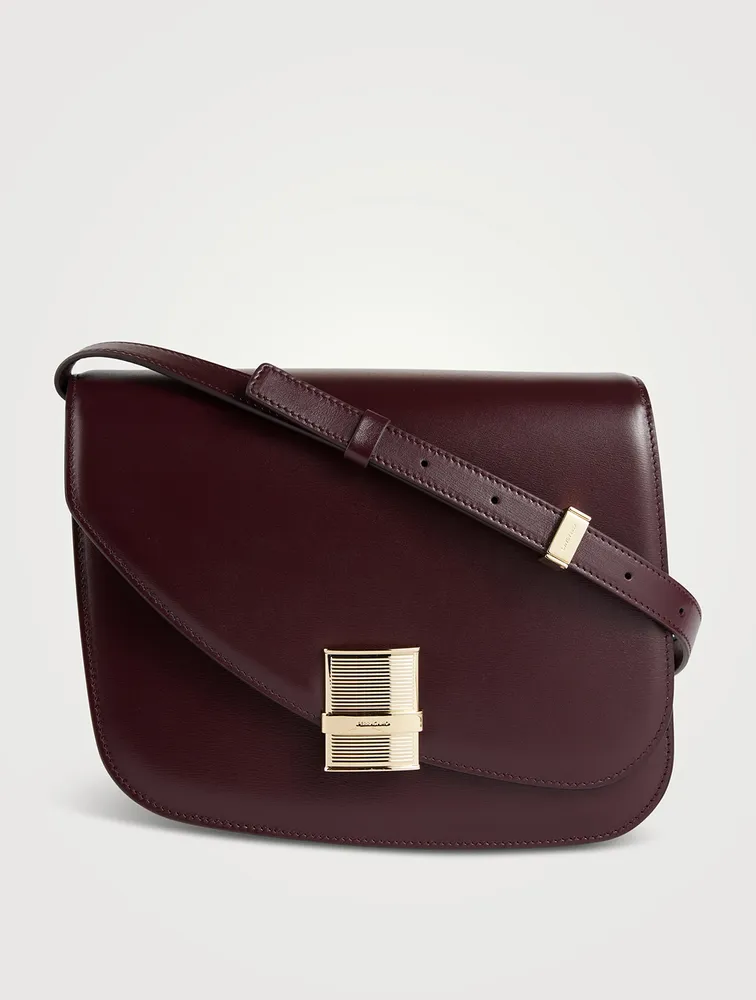 Medium Fiamma Leather Crossbody Bag