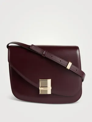 Medium Fiamma Leather Crossbody Bag