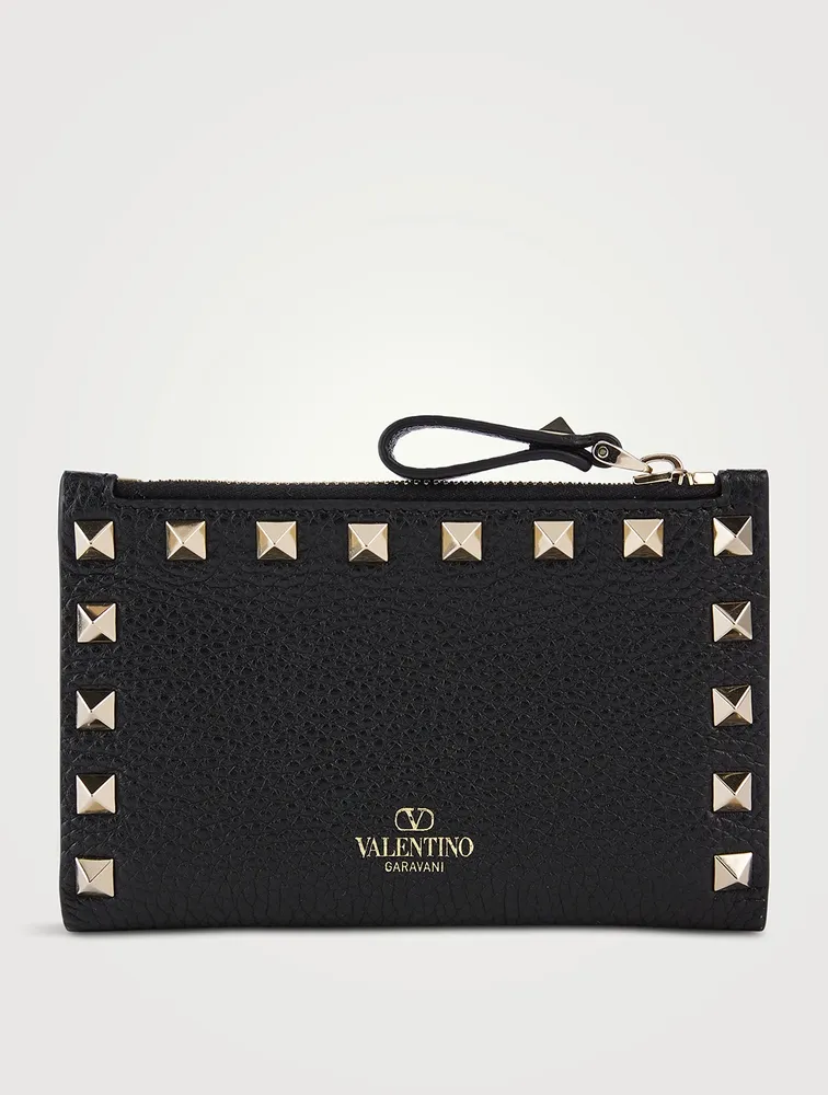 Rockstud Leather Bifold Wallet